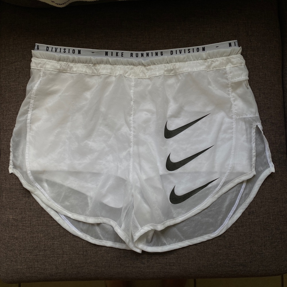 NIKE White Running Shorts Womens